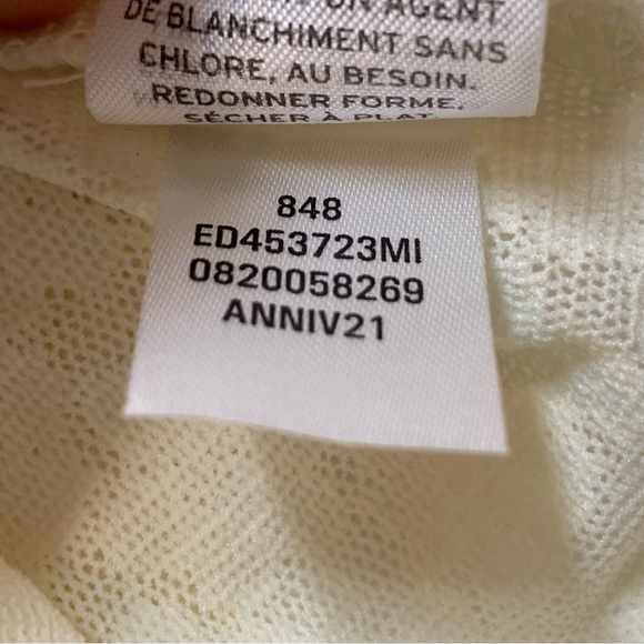 OPEN EDIT Long Sleeve Lace Bodysuit in Ivory - Picture 10 of 12